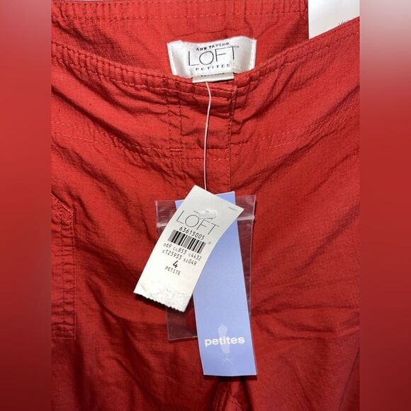 Ann Taylor LOFT  NWT Size 4P Petite Rust Crop Pants "ann" NEW - Picture 2 of 8
